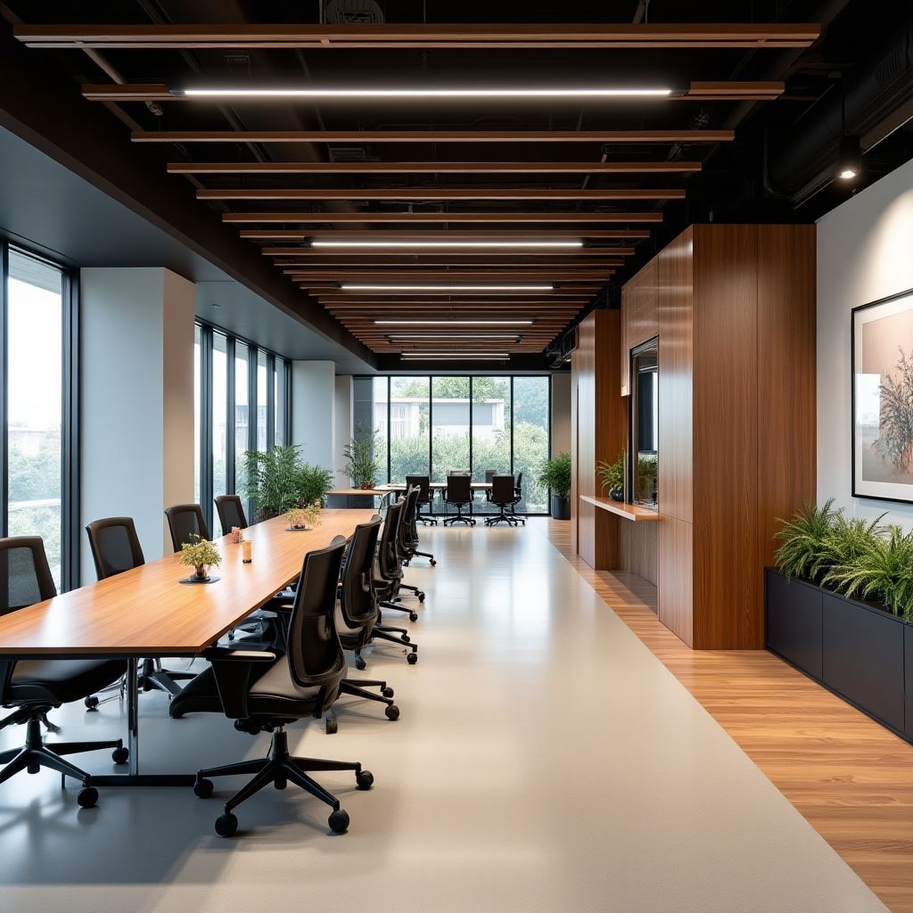 Escritório moderno Brasil Business Hub