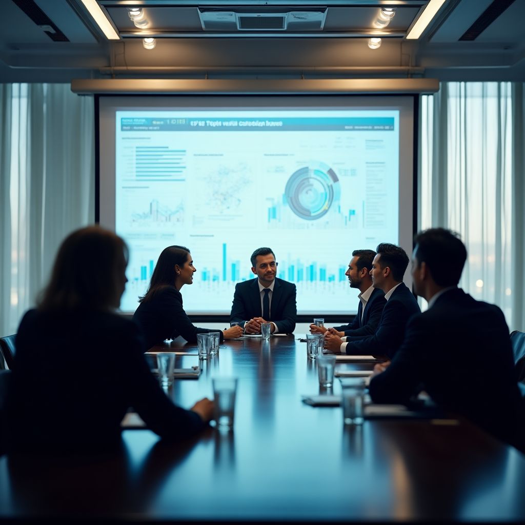 Reunião de consultoria estratégica